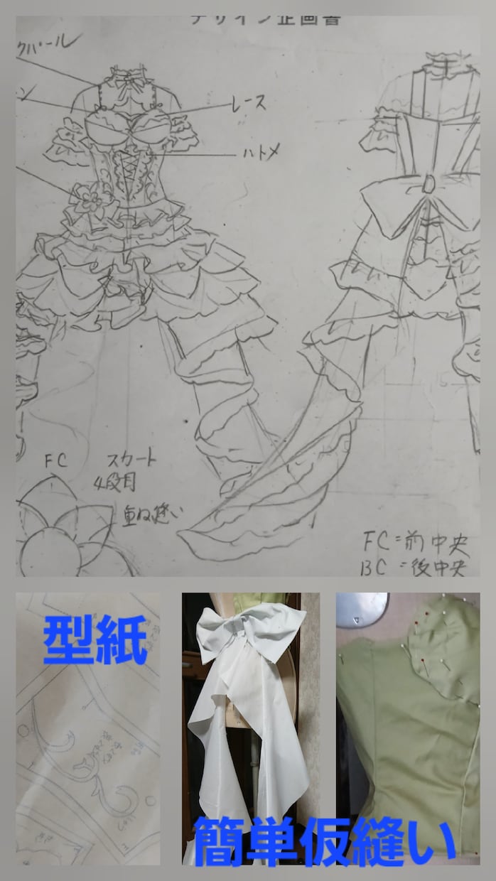 御希望デザインの型紙（パターン）作製致します ご希望のレディース.メンズ.ベビー.チャイルド、バック型紙 イメージ10