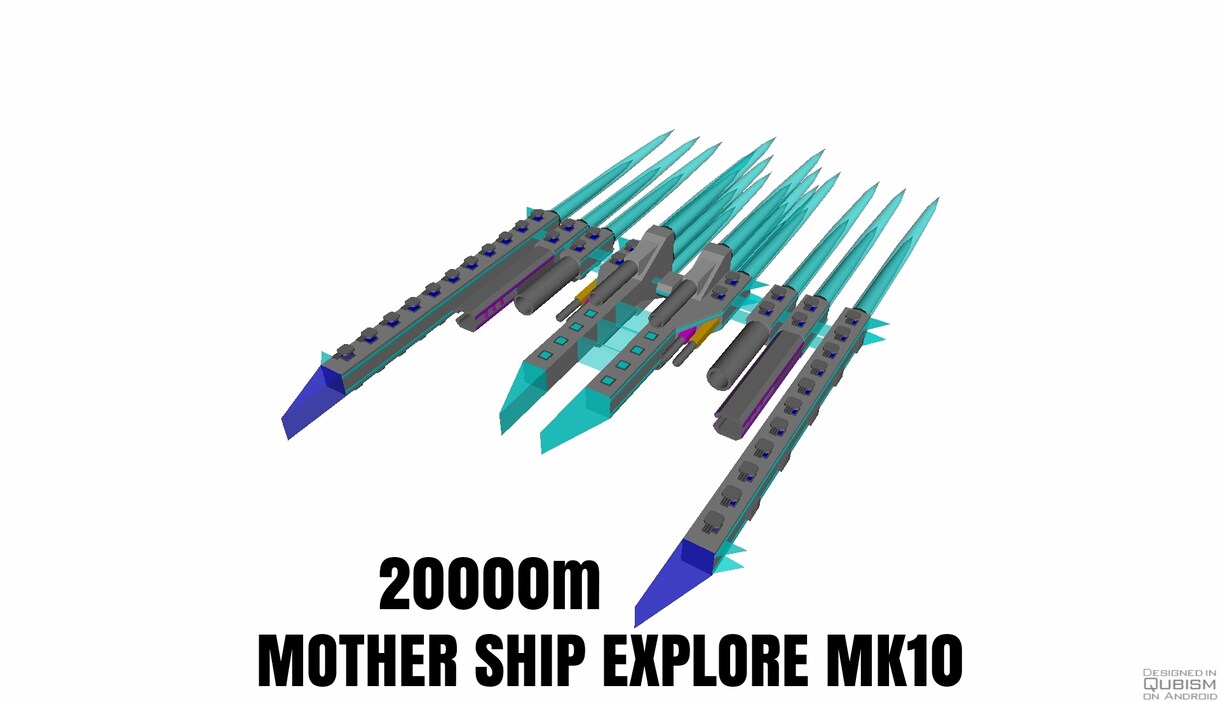 宇宙船達を販売します QUBISM3Dで作成した宇宙戦艦達です。 イメージ6
