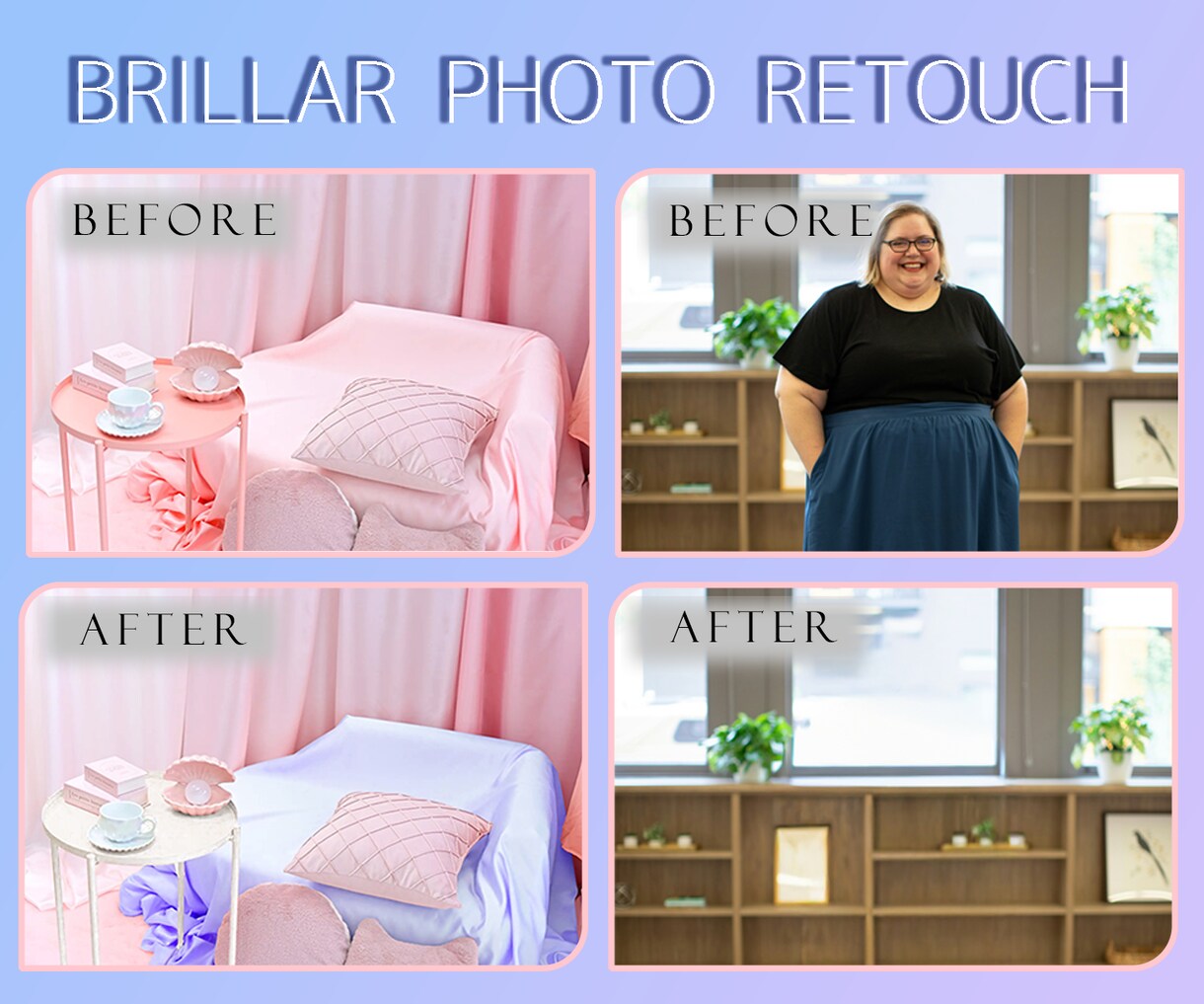 Photoshopによる画像加工・レタッチします Photoshop・画像加工・レタッチ・遺影写真・写真加工 イメージ1