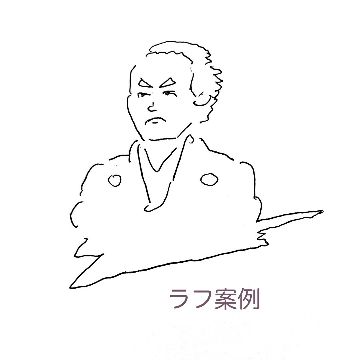 挿絵イラスト・似顔絵　描きます 色に特徴を付けたシンプルな線画です。 イメージ3