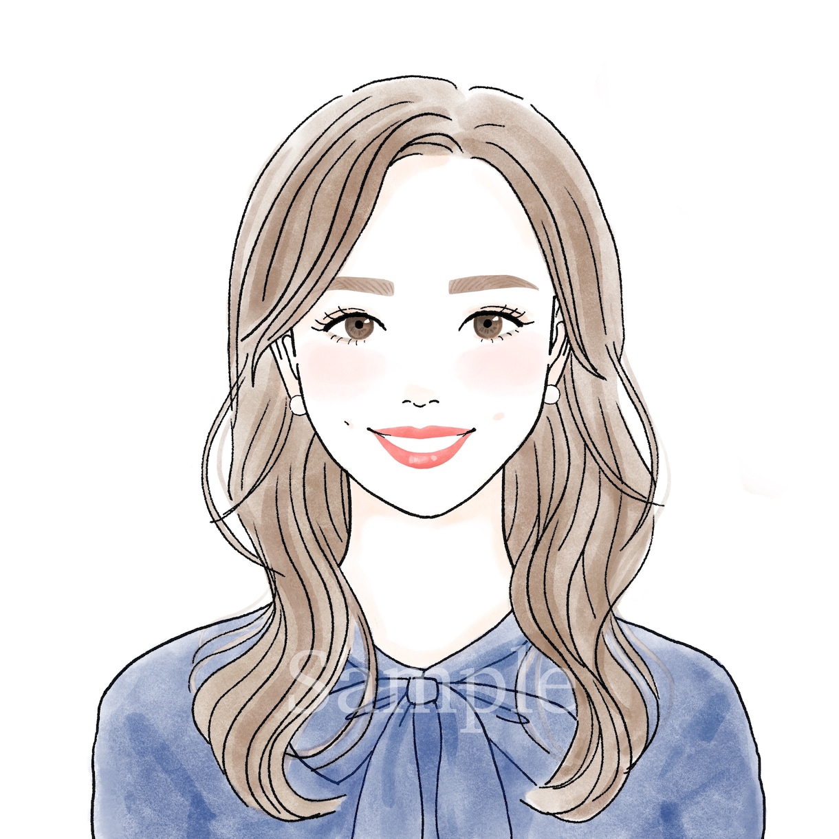 商用可！線画と水彩タッチのイラスト描きます おしゃれで映えるイラスト＊SNSや広告の挿絵プレゼントに イメージ5