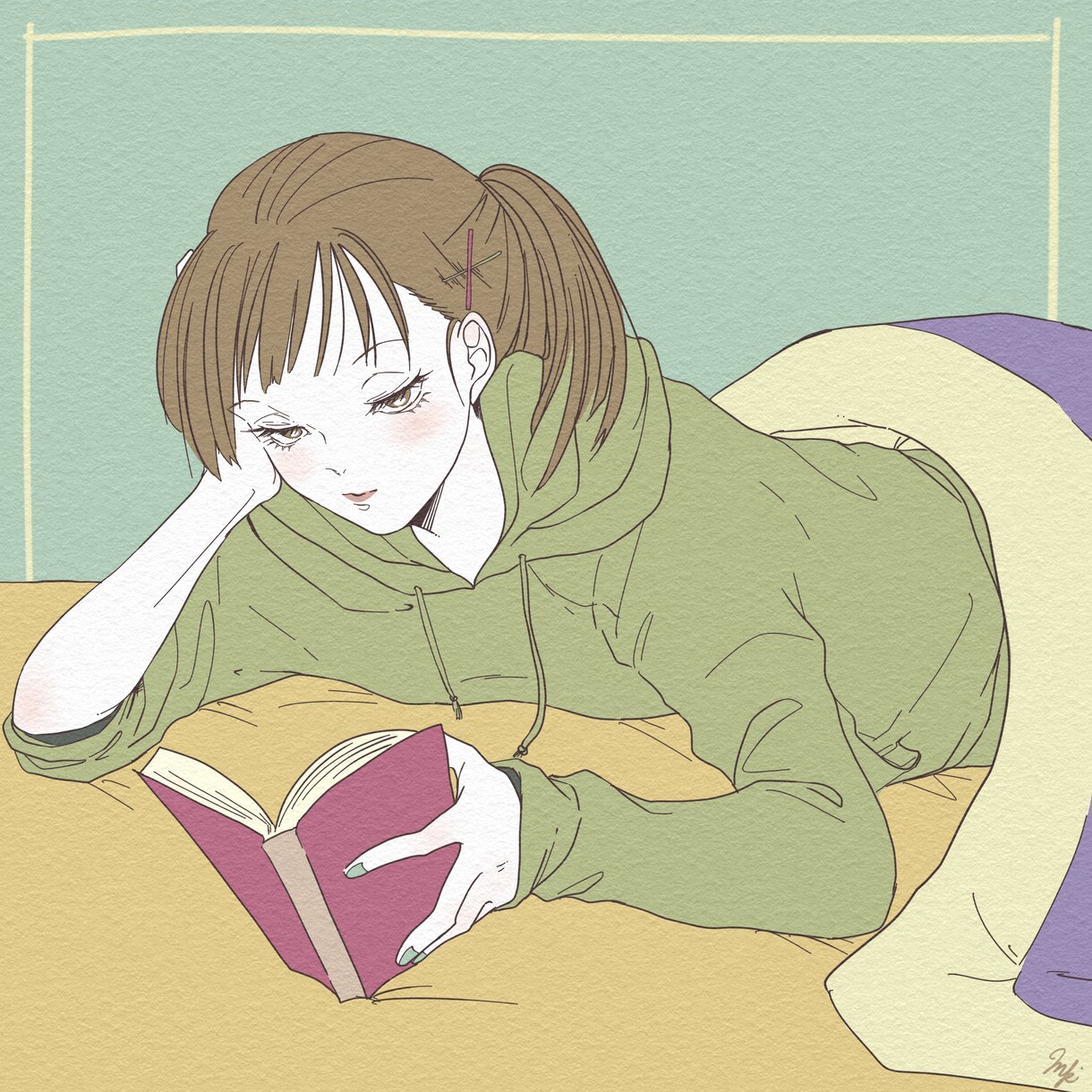 画用紙やキャンバス風のイラストを制作します SNSアイコン、一枚絵などにご利用ください。 イメージ4