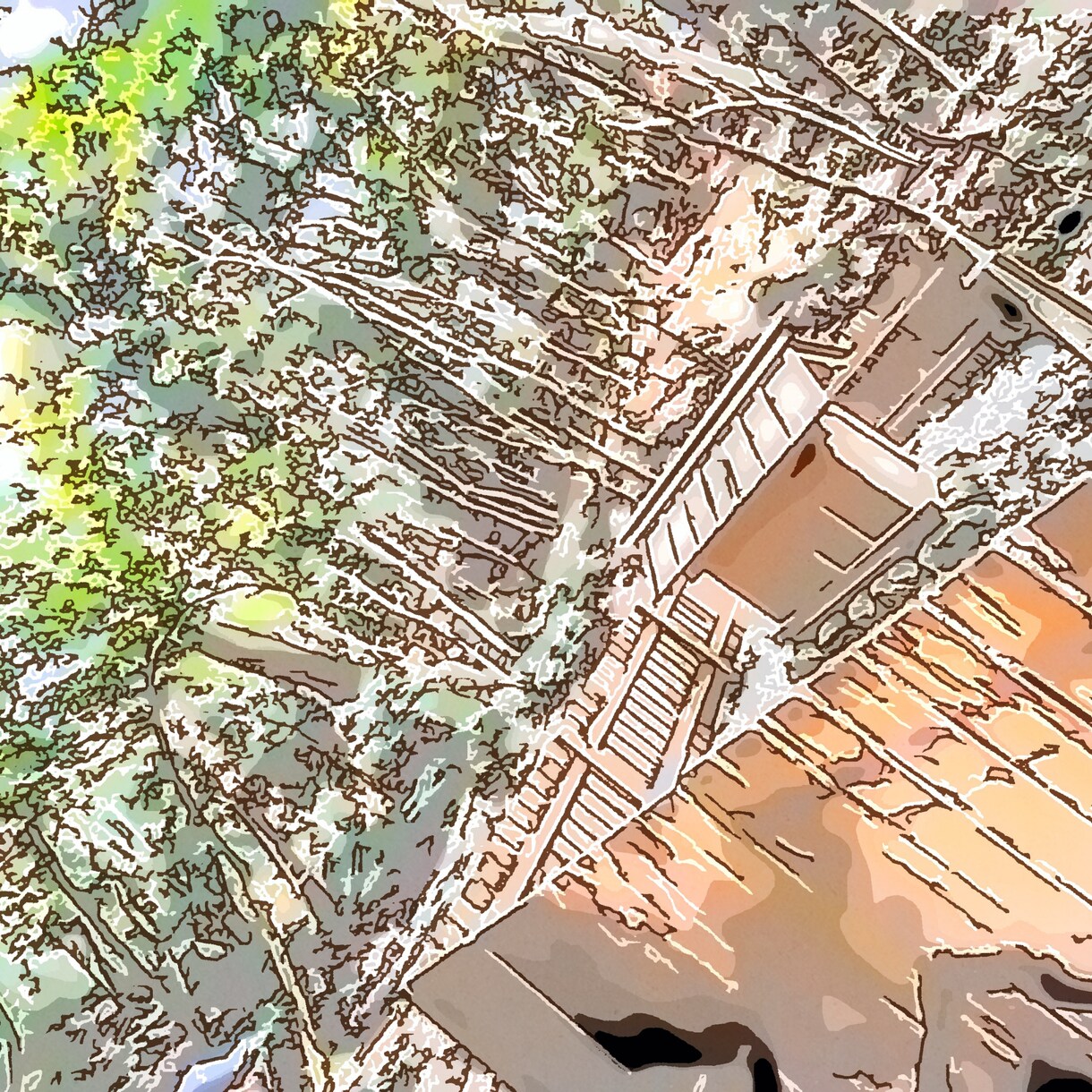 スマホで撮った写真をイラストにします スマホ写真をイラスト調にします。アイコンにどうぞ♪ イメージ2