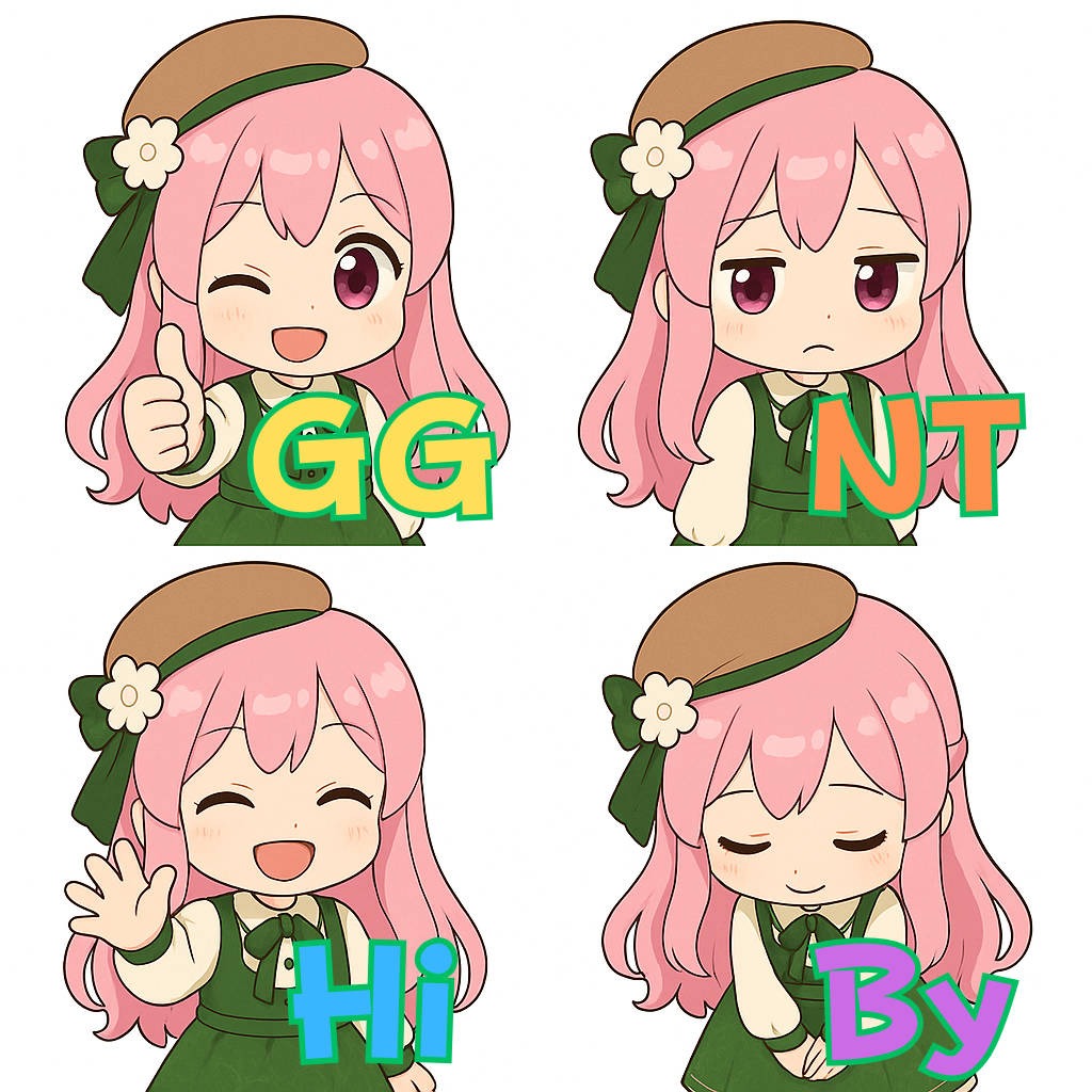 スタンプ制作4個セット／最短3日納品できます 配信活動をもっと可愛く・印象的に イメージ3