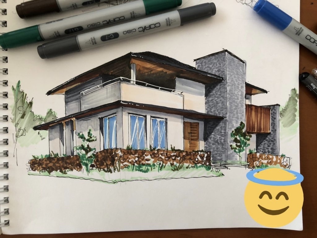 建築外観パース、内観パースうけおいます 建築物をおしゃれに表現します。 イメージ2