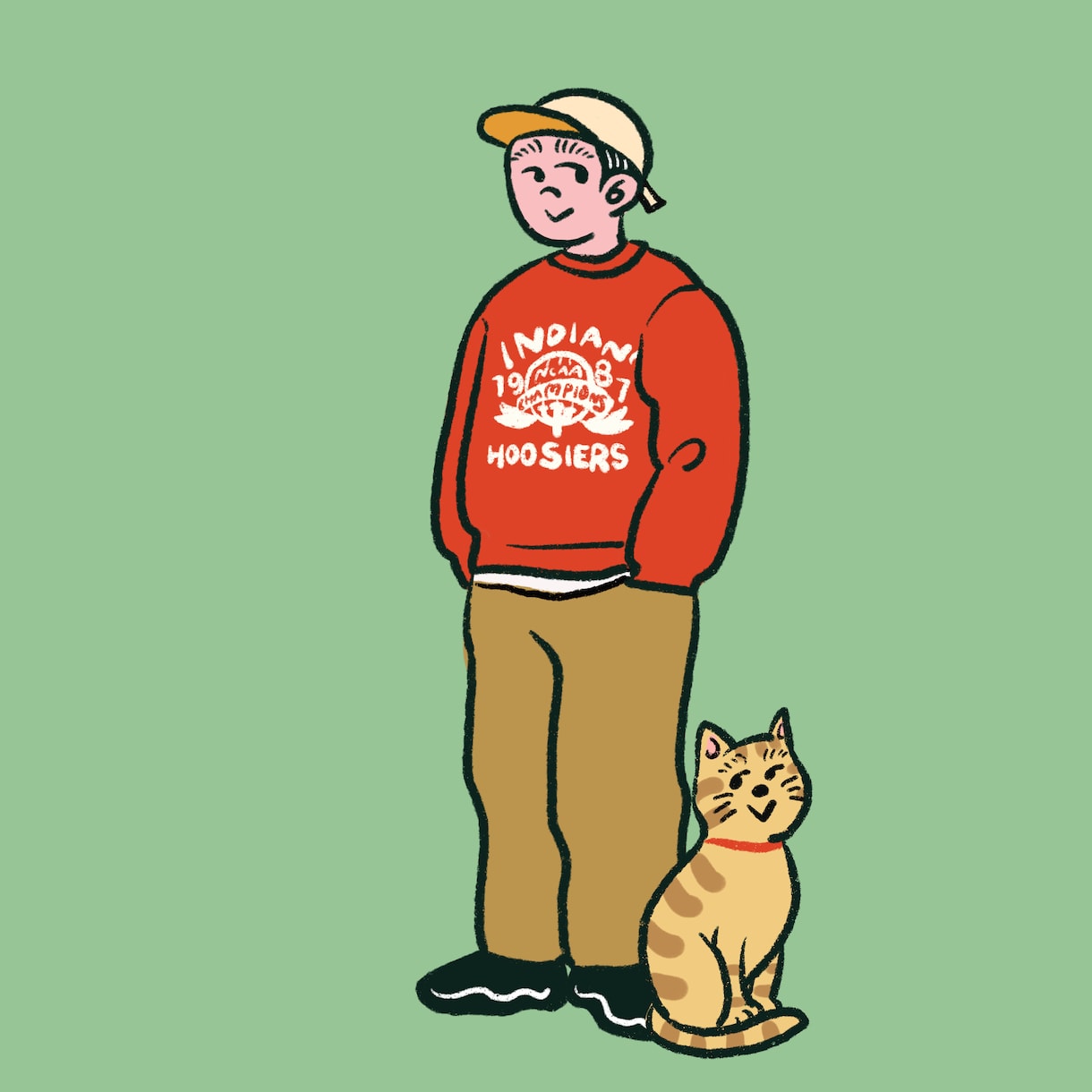 ペットと飼い主さんのPOPなイラスト作成します 記念日やアイコンにもおすすめのイラストです イメージ2