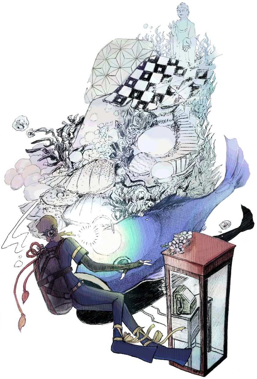 ちょっと細かくてラフなタッチのイラストを描きます タッチはラフで、ちょっと描きこみが細かい絵です イメージ1