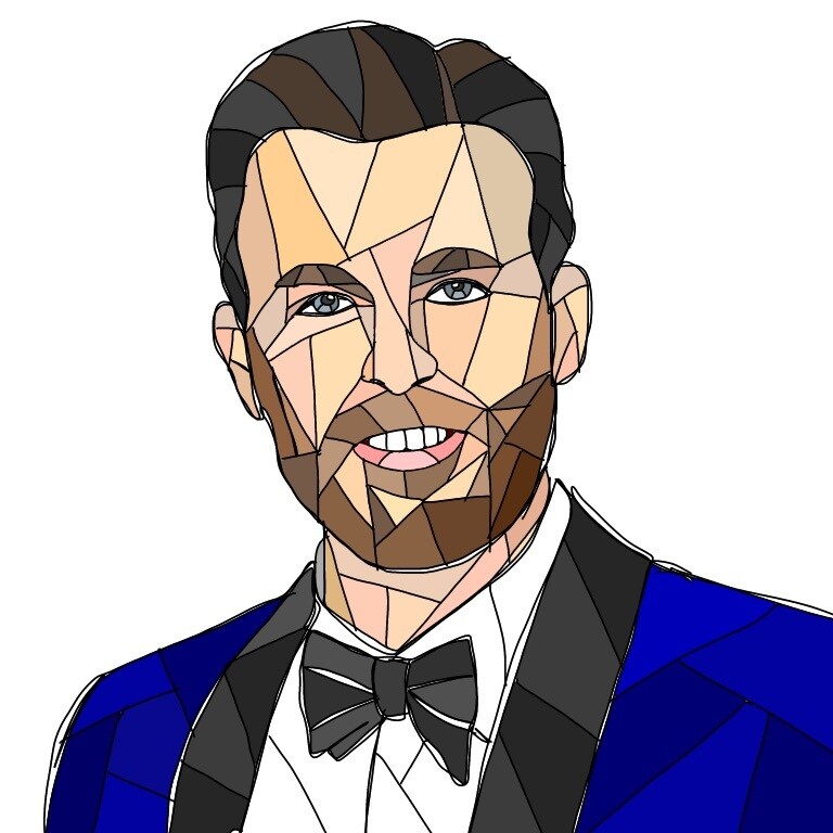 SNSのアイコンに使える似顔絵イラスト描きます ステンドグラス風に似顔絵描かせていただきます！ イメージ7