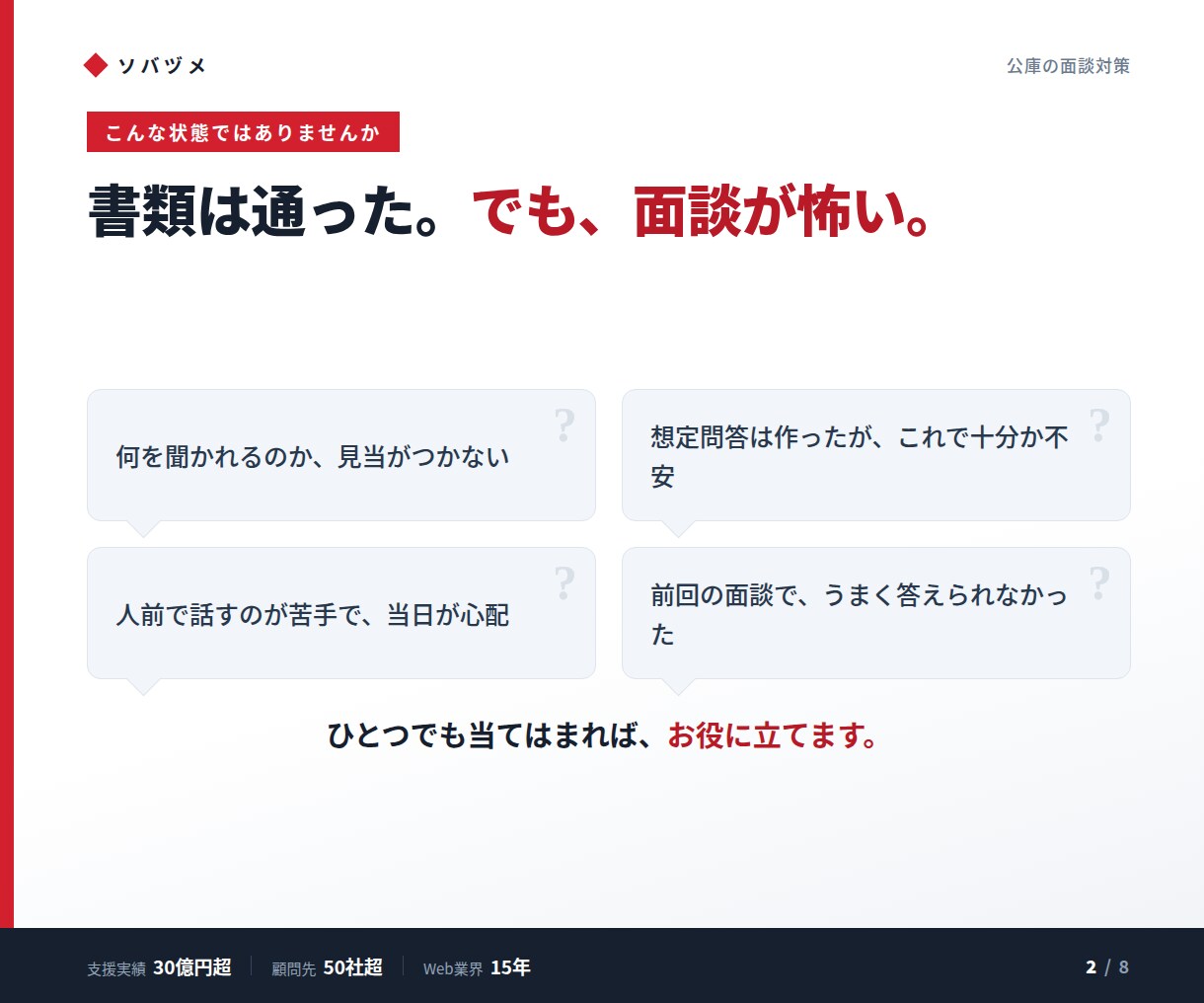 日本政策金融公庫の面談対策をします 模擬面談つき。聞かれる質問と答え方を用意します イメージ2