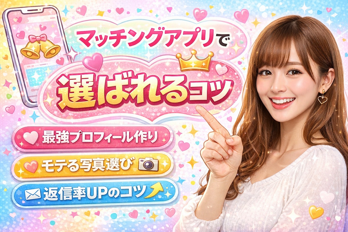 即レス｜マチアプで選ばれるコツ教えます 男性の皆さん！私がモテの秘訣教えちゃいます‼️ イメージ1