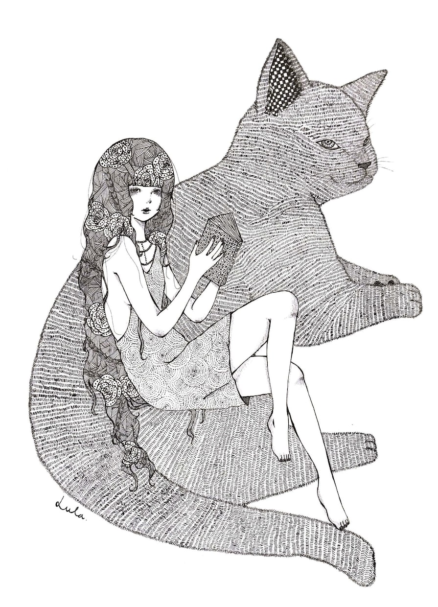 繊細なタッチのイラストを描きます 女の子の緻密なイラスト描きます！ イメージ4