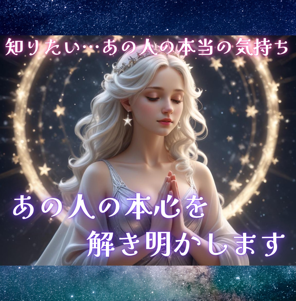 24時間以内♪あの人の本当の気持ちを解き明かします 歴15年プロの占い師があの人の本心を霊感タロットで鑑定します イメージ1