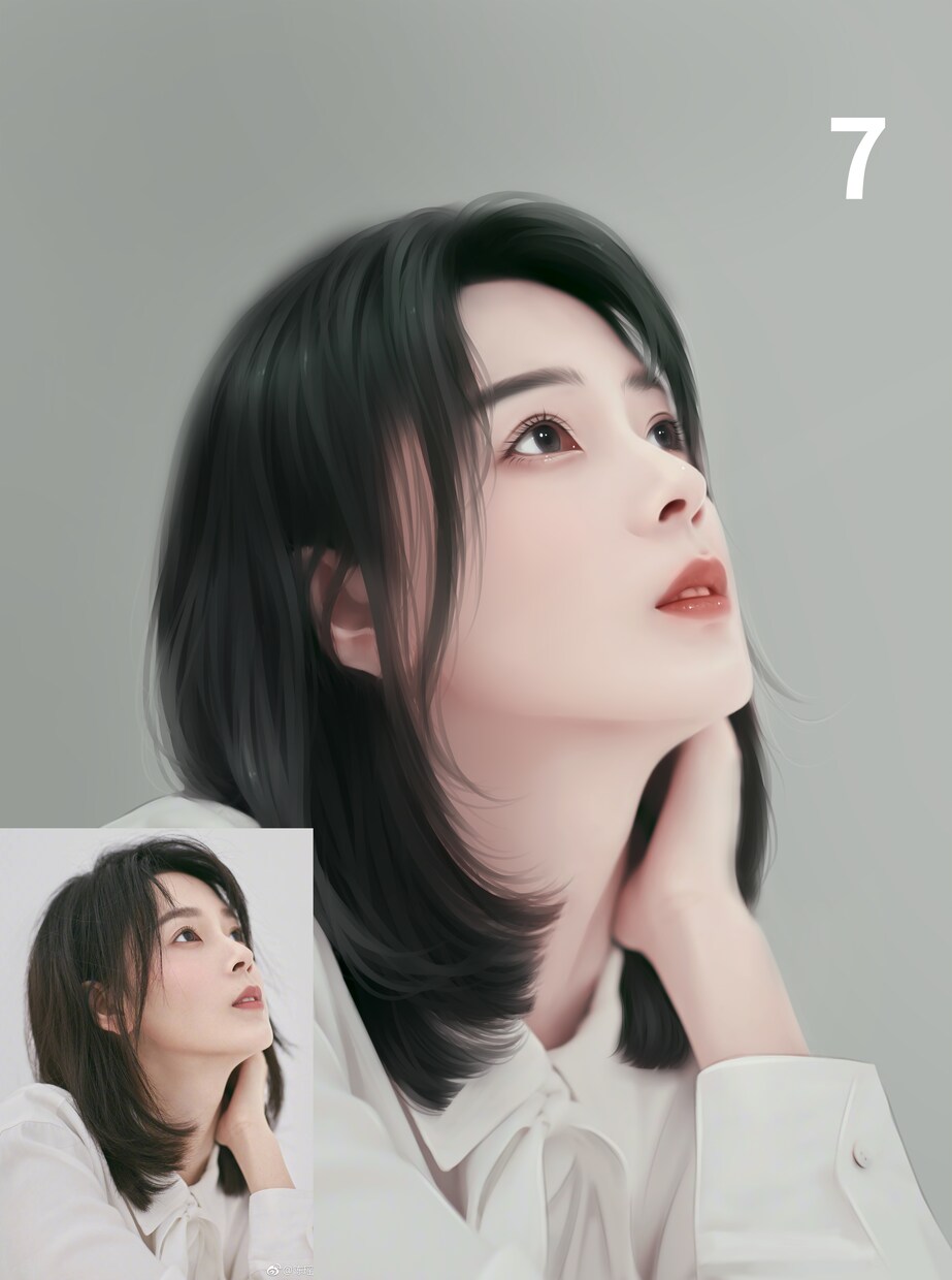 似顔絵，アニメへの実写写真描けます 自撮り写真参考にして創るものです、自分だけのオリジナル イメージ7