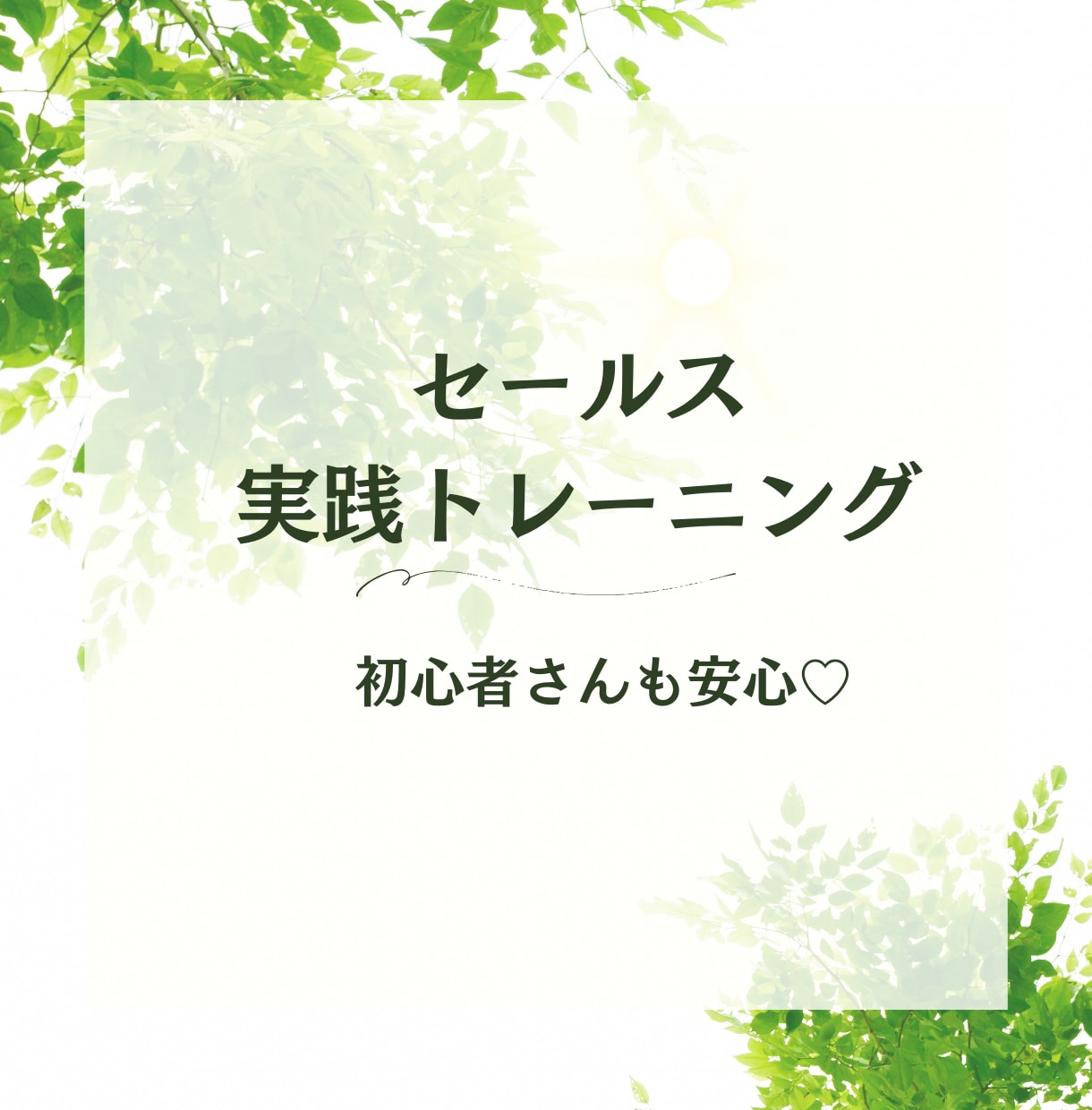 ひとり起業家むけ★セールスの練習相手になります 失敗大歓迎！60分あなたの課題に合わせてマンツーマンレッスン イメージ1