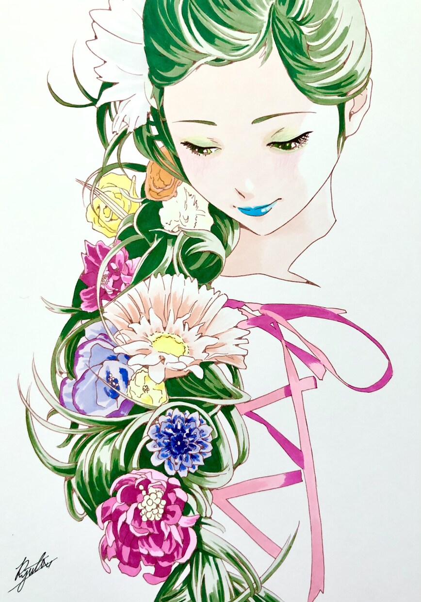 A5サイズのイラスト販売します 制作してきたA5サイズのイラストを額装して販売いたします。 イメージ4