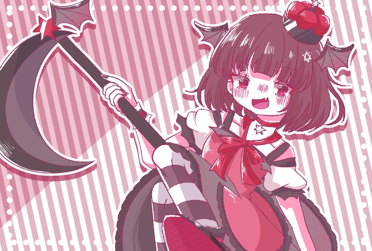 レトロで優しくて可愛いアニメ塗りの立ち絵描きます ゲームの立ち絵やTRPG、IRIAM用イラスト、グッズ用など イメージ7