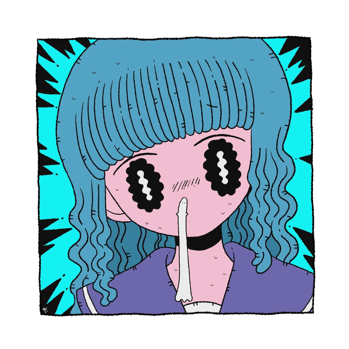 可愛くてどこか不思議な絵を描きます シュールでうにょうにょ目のキャラ描きます！全力で頑張ります！ イメージ1