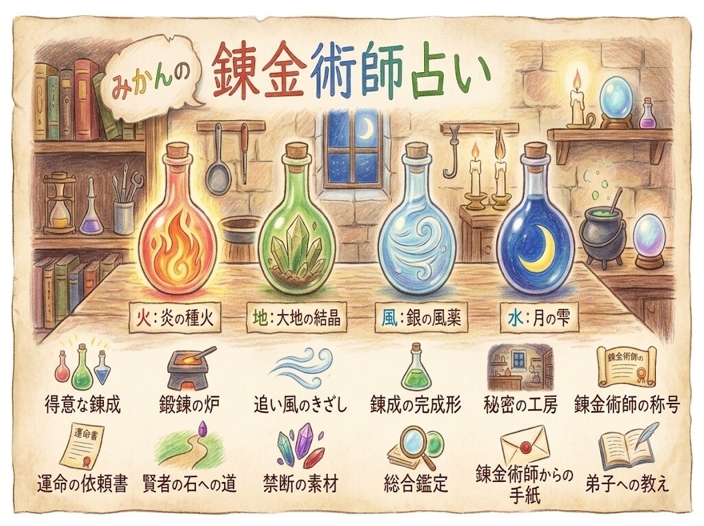 あなたのなかの錬金術師らしさを占います 一人の錬金術師になぞらえた鑑定書をお届けします イメージ1