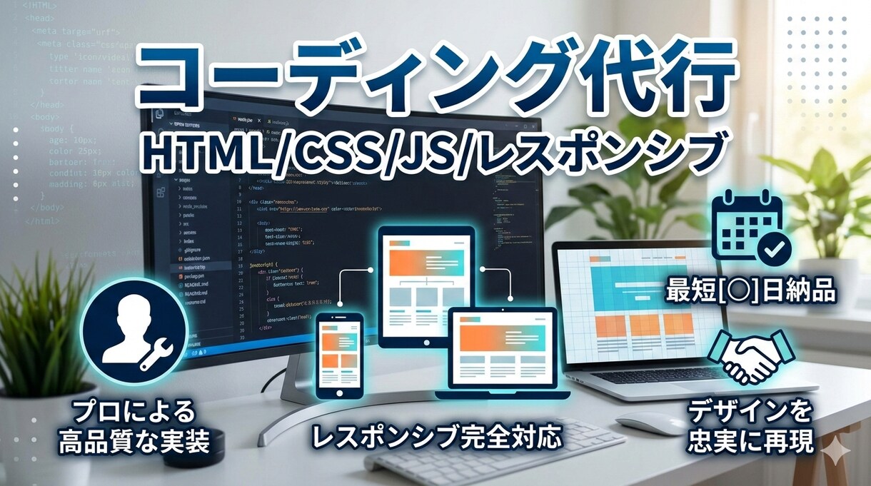 現役エンジニアが実現する高品質なコーディングします 最高品質のWebサイトへ昇華させます。 イメージ1