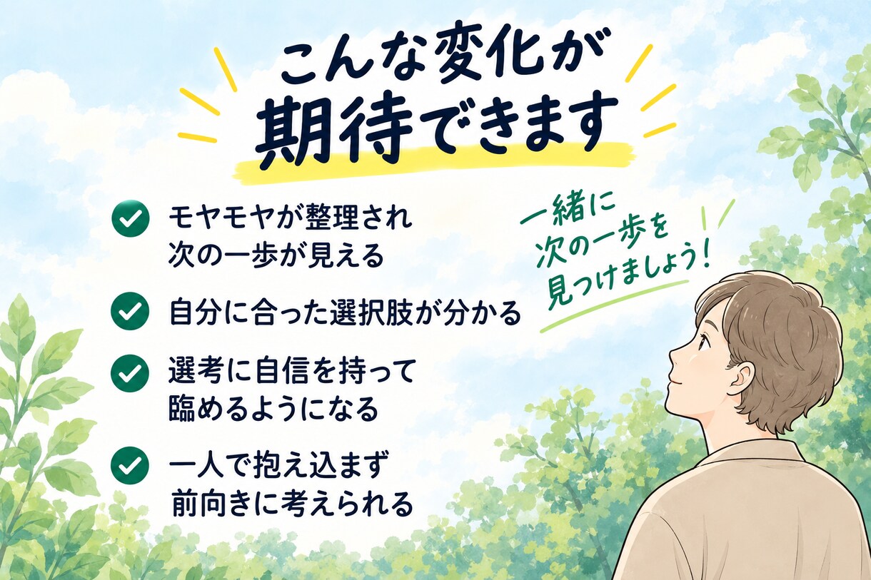 現役キャリアアドバイザーがキャリア相談にのります 新卒〜50代対応｜就活・転職・キャリアを一緒に整理 イメージ7