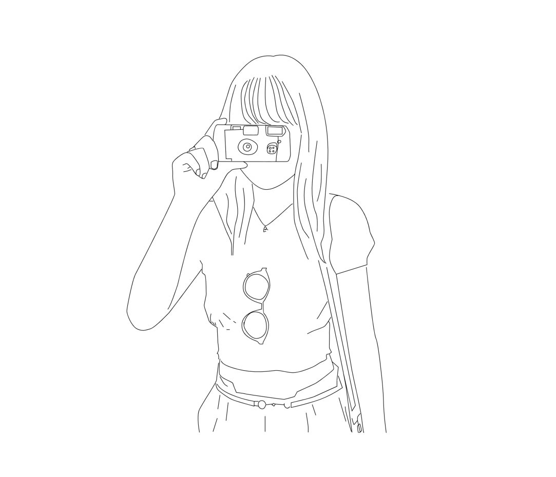 SNSアイコンで使用できる線画イラストを提供します 日常のSNSのアイコンにスパイスを イメージ2