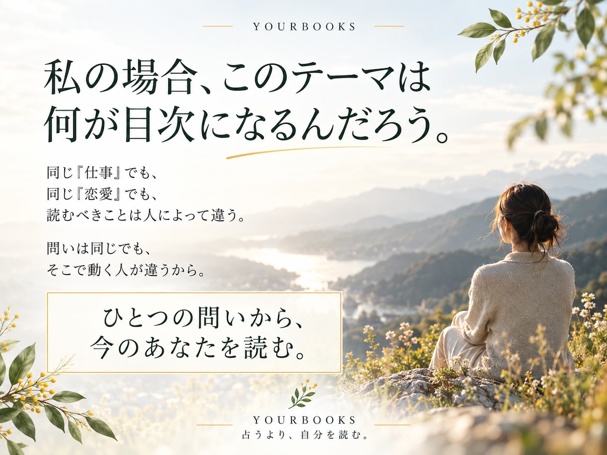 紫微斗数で今のテーマを深く読みます テーマを決めてから、あなただけの目次をつくります イメージ8