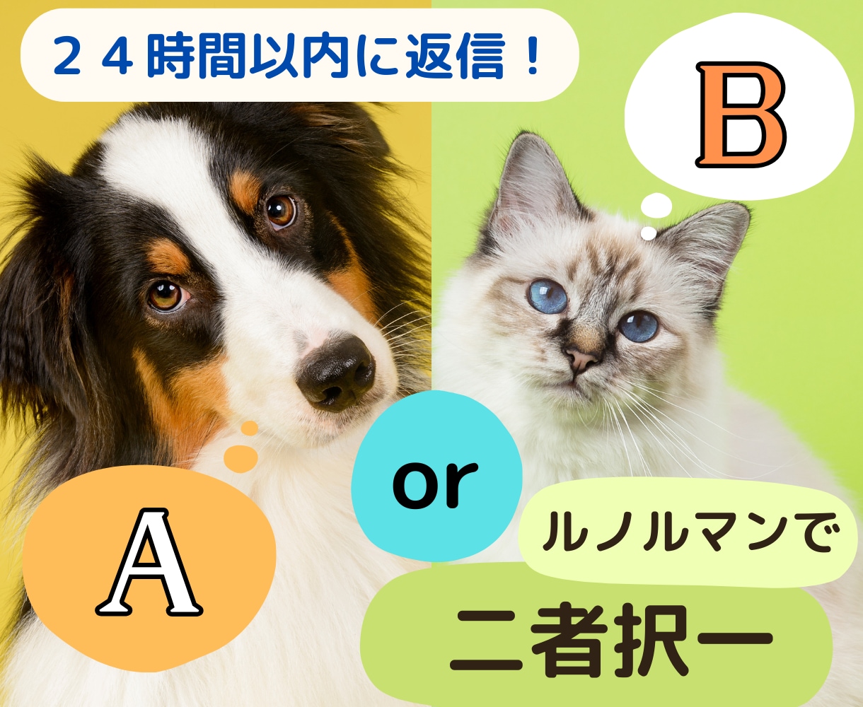 AorB？ルノルマンカードで２つの選択肢を占います シンプルでハッキリと答えが出る二者択一２４時間以内に占います イメージ1