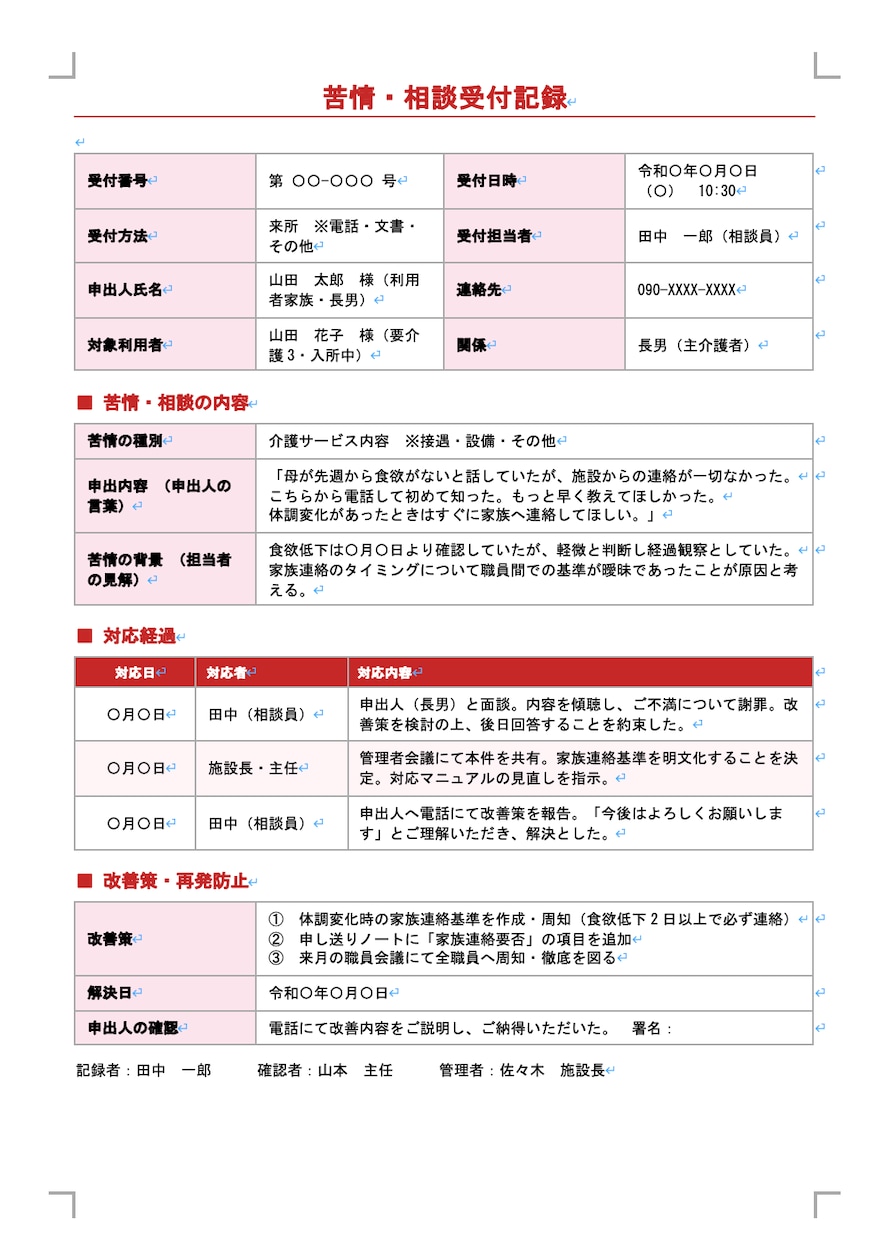 介護・福祉専門でスタッフ周知文や議事録を整えます 現役の介護管理者が、伝わる文章に整えます イメージ9