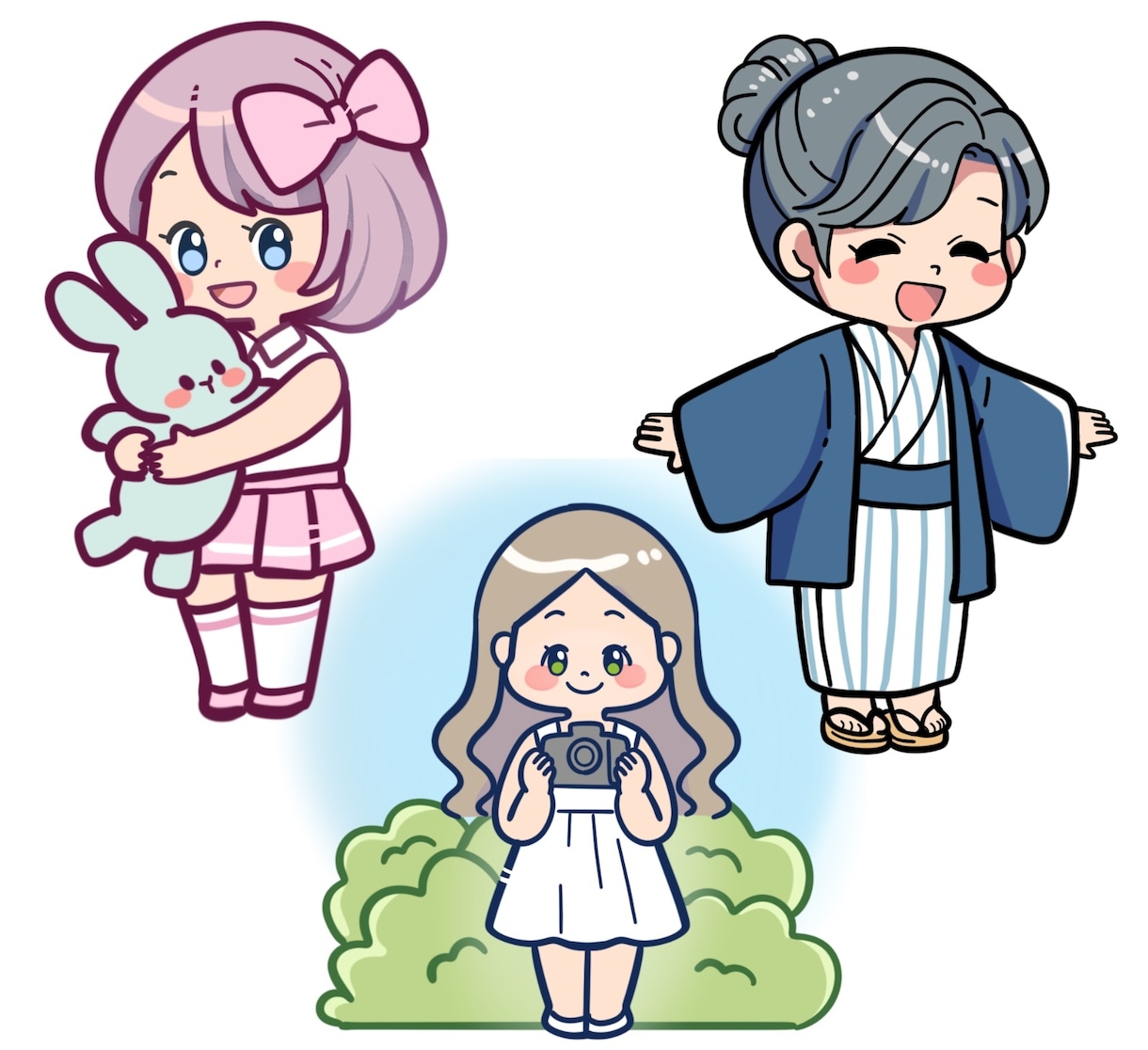 ポップで目立つ!可愛いデフォルメキャラ描きます カラフルで目立つミニキャラ！アイコンやヘッダーにぜひ！ イメージ7