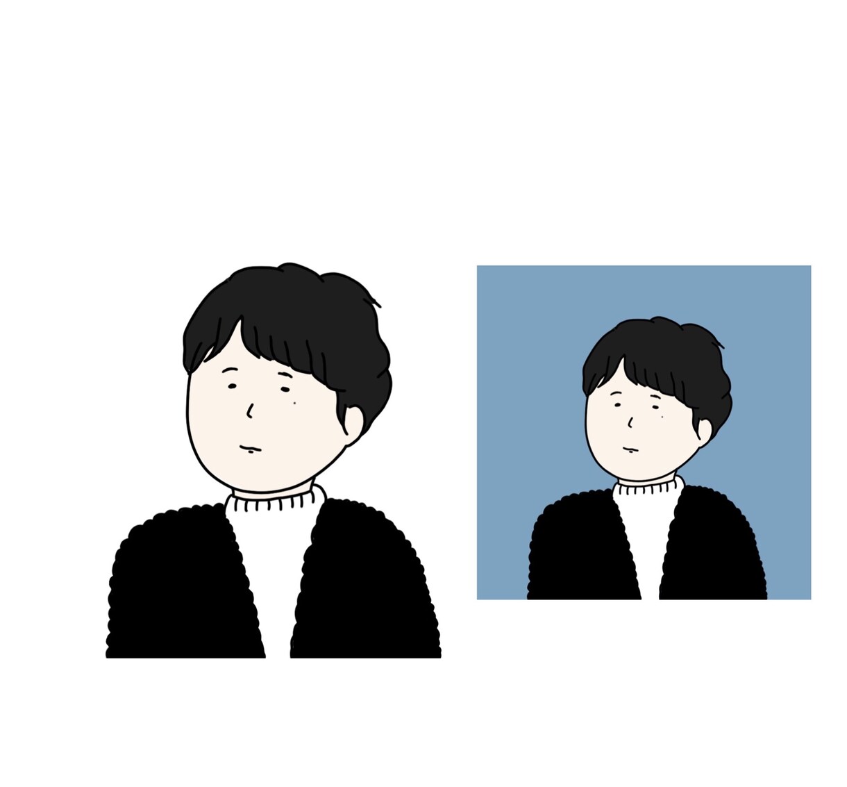 最低価格！シンプルな似顔絵／イラストお描きします 様々なご依頼に柔軟に対応いたします！！ イメージ1