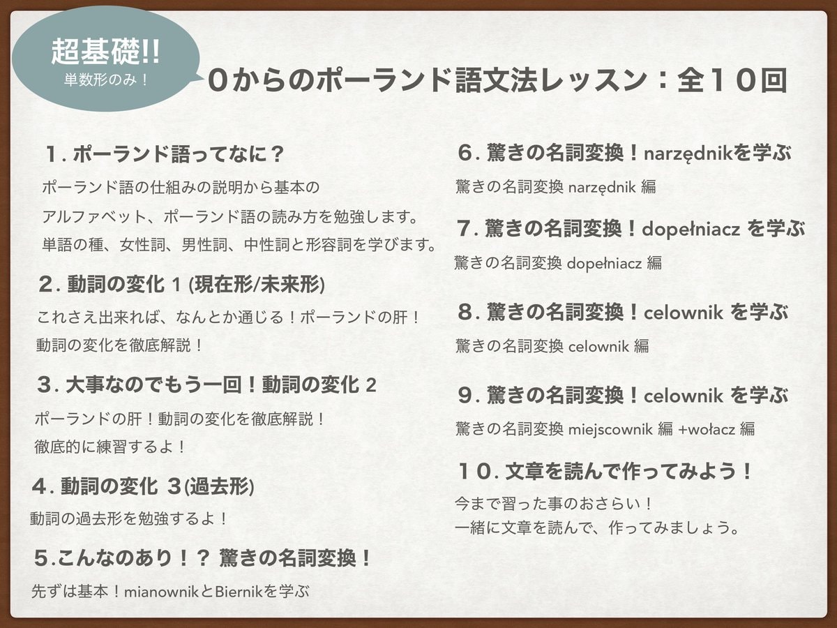 初心者歓迎！オンラインでポーランド語お教えします 留学、ワーホリ、趣味など！難しいポーランド語をわかりやすく！