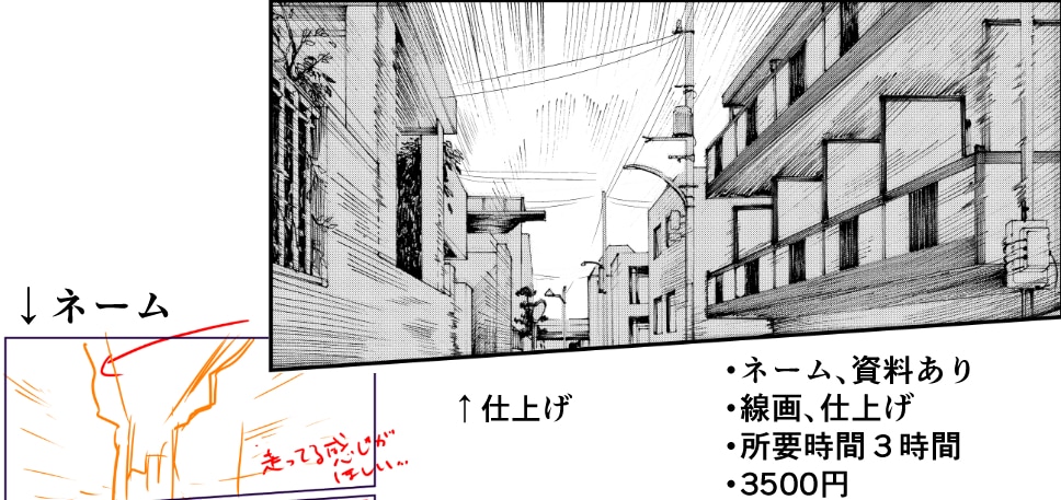 漫画家アシスタント（背景作画等）します 緻密な背景など、モノクロ背景が得意です。 イメージ7