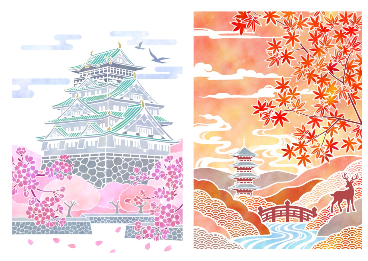 印象に残る切り絵イラストお描きします 絵本，御朱印帳，ポスターにひと味違う切り絵でパッと目立つ イメージ2