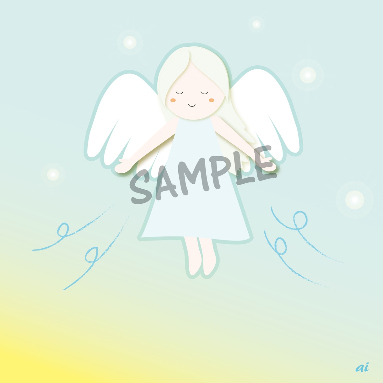 あなたにぴったりの天使のアイコン作成します 天使のサービス提供や天使好きさんにおすすめです イメージ1
