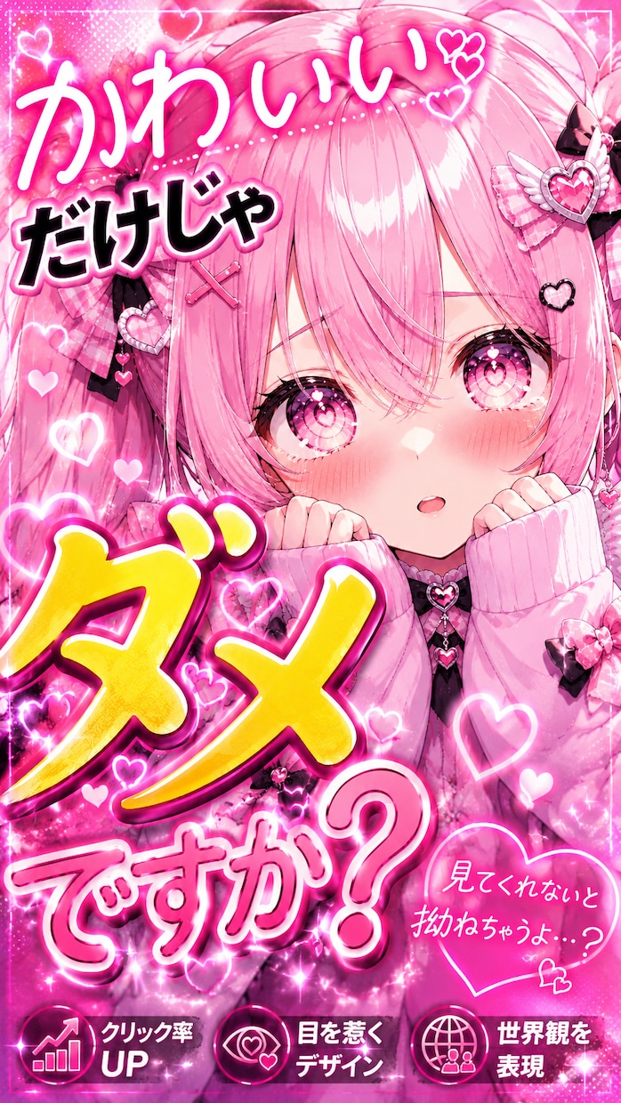 プロが目に留まるサムネイル制作します 見た瞬間にクリックされる構成で制作します イメージ2