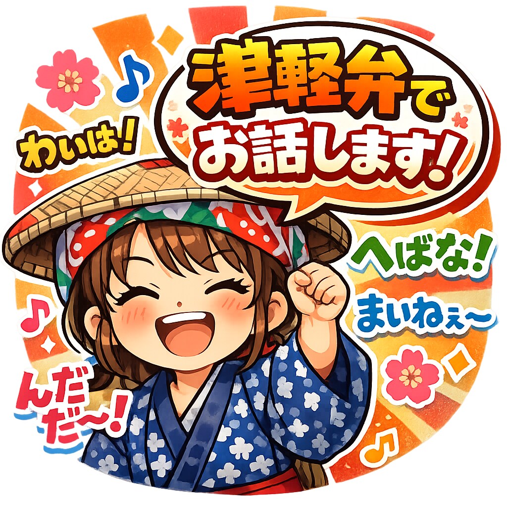 津軽弁でお話します しばらく青森さ帰ってねなーはなしっこしてなーって方！ぜひ！ イメージ1