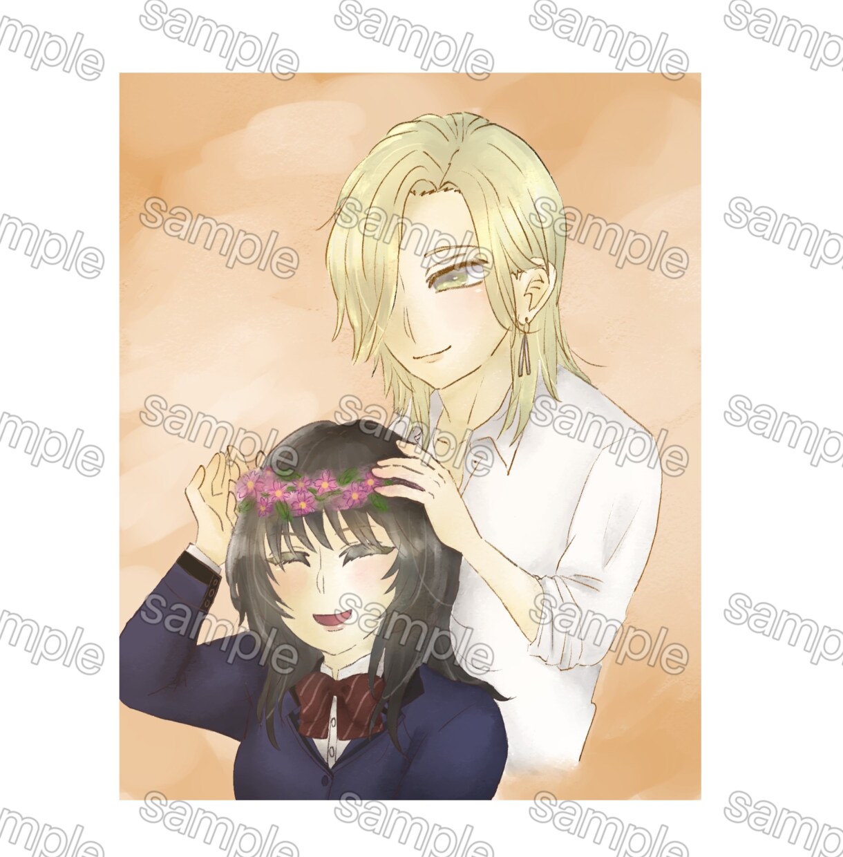 推しとイチャイチャ出来る夢絵アイコン描きます 画面から出てこない推しを隣に！！！ イメージ4