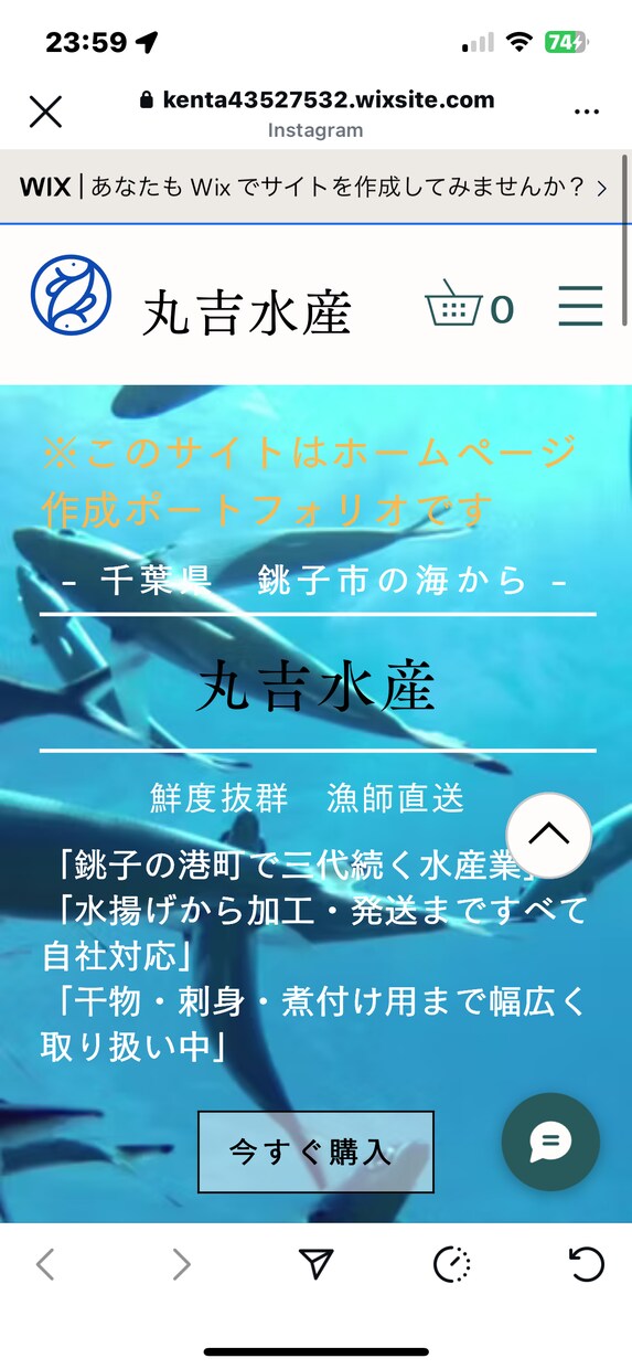 漁業者や店舗向けなどのWixホームページ制作します デザイン・スマホ対応・相談まで一括対応！ イメージ3