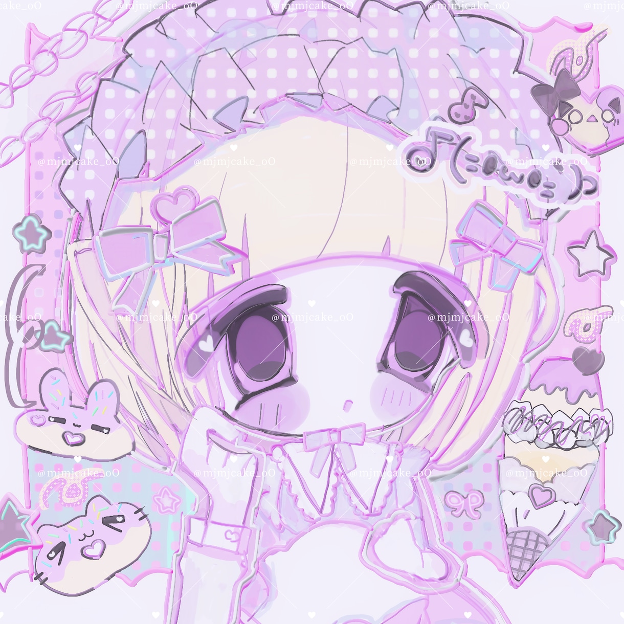 おまかせ☆簡易ゆめかわアイコン作成します わたしの感性でおえかきさせていただく簡易用のコースです！ イメージ2