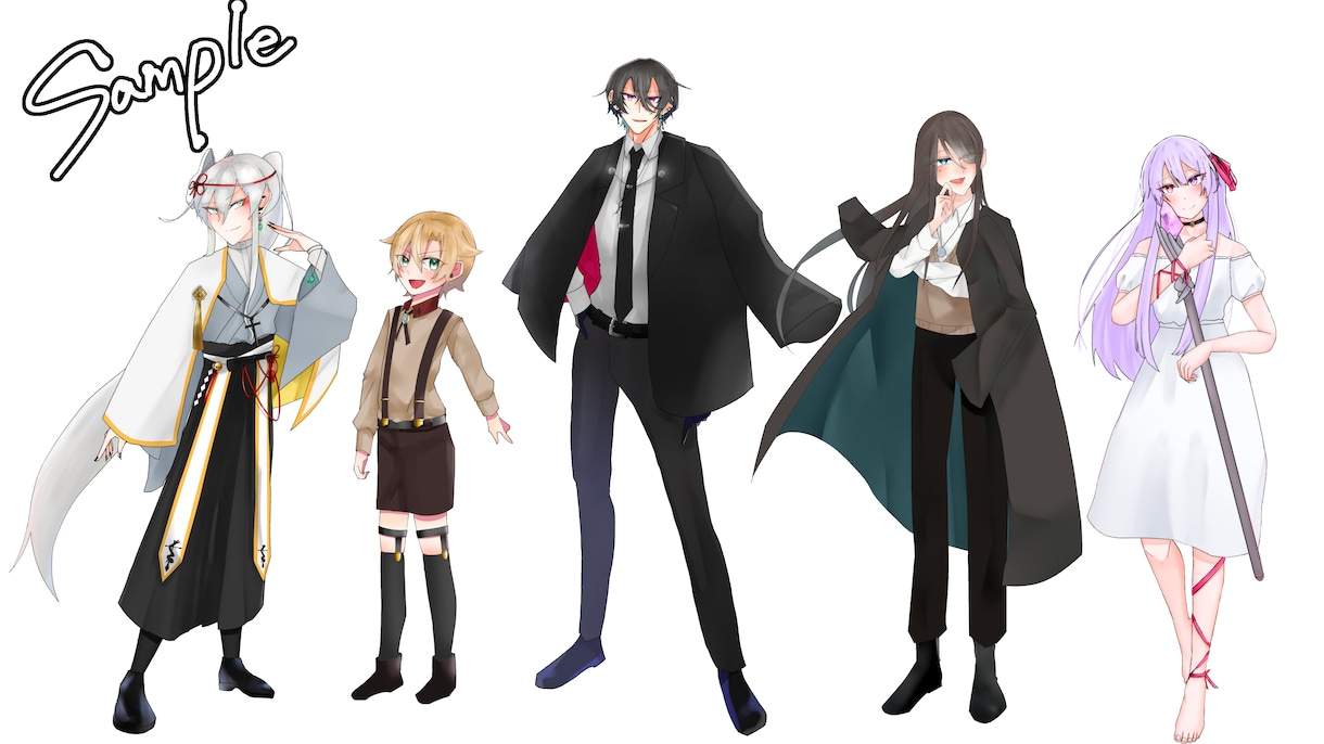TRPG用の立ち絵お描きします TRPG用のPC、NPCの立ち絵を描きます！ イメージ5