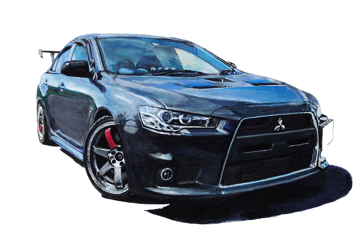 手描きであなたの大切な愛車を写実的に表現いたします 今の愛車思い出の愛車の絵をお部屋やガレージに飾りませんか イメージ9