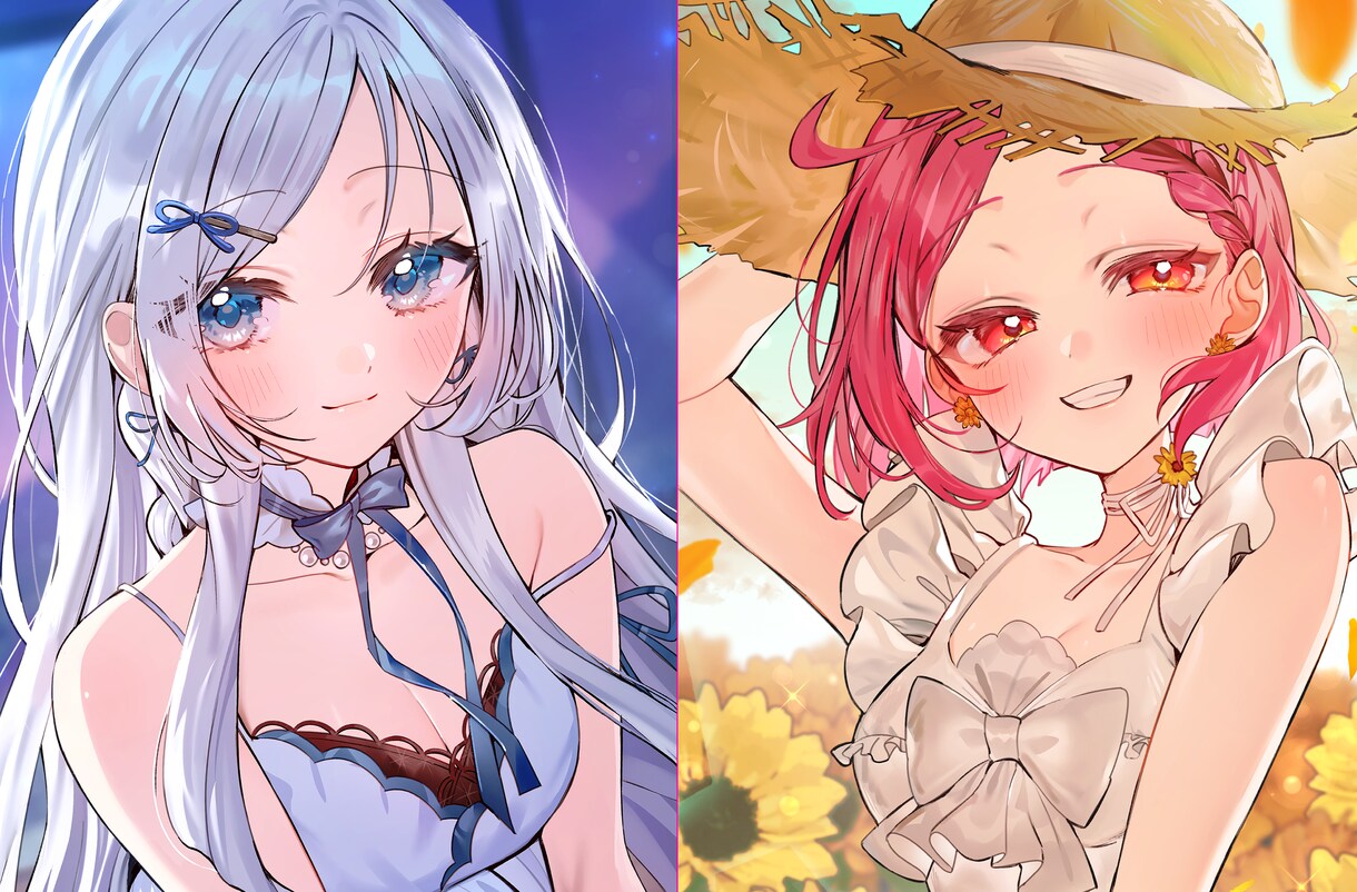 キラキラ・繊細なイラスト描きます ご依頼主さんの求める世界観を表現します。女の子が得意です。 イメージ1