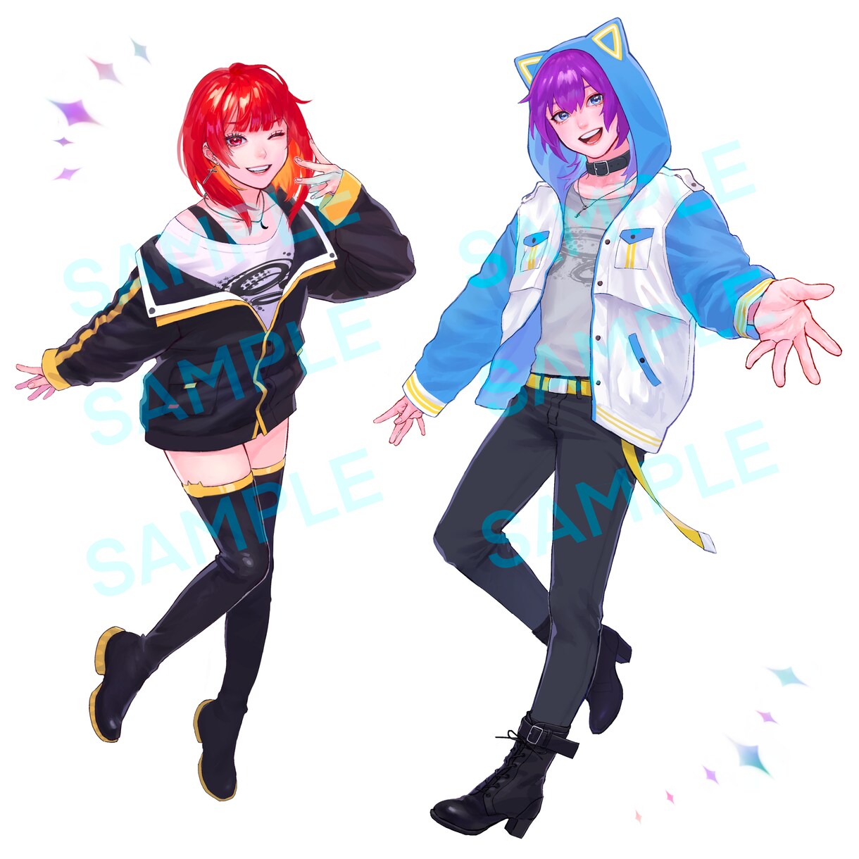 高品質！多様なテイストのイラストお描きします アイコンやヘッダー、サムネイルなど何でも承ります！ イメージ4