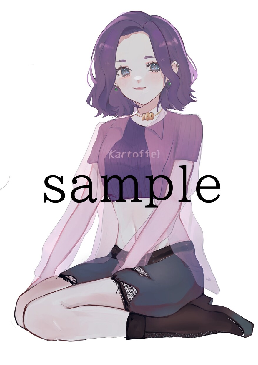 綺麗系のイラスト描きます サムネイルや動画用、記念イラストを安価でいかがですか？ イメージ1