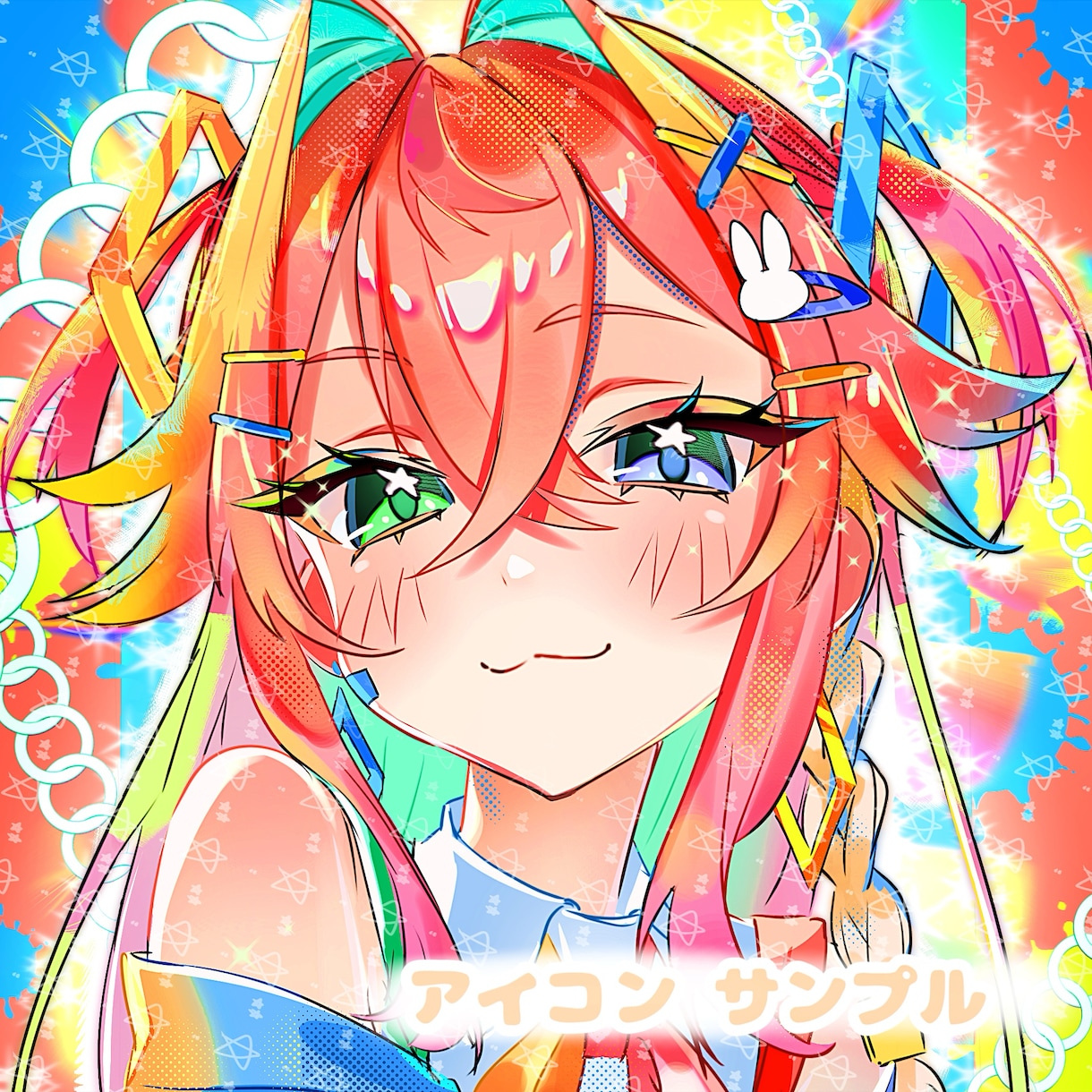 キラキラ個性的‎✧︎めろ可愛いイラスト描きます 商用利用◎／アイコン／MV／歌ってみた／ 等 幅広い用途！ イメージ4