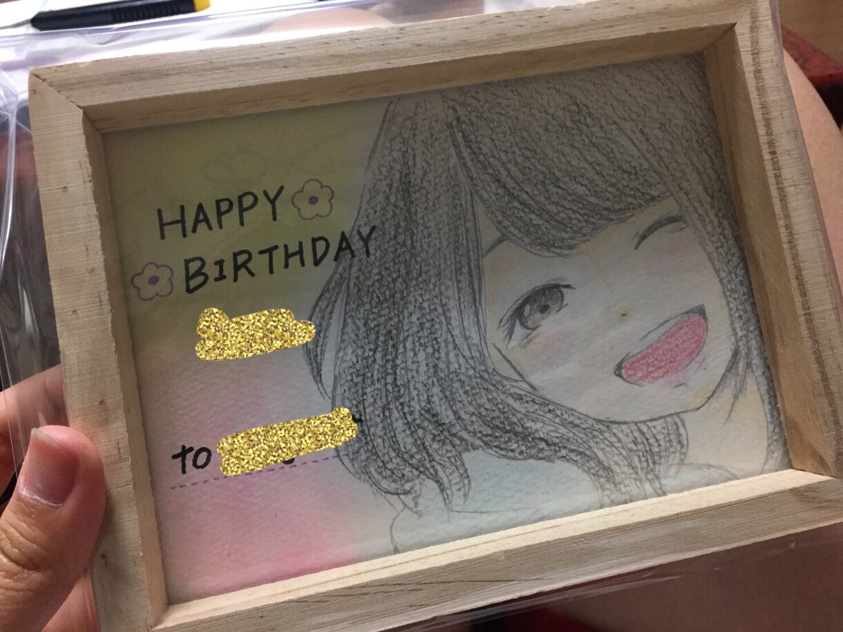 かわいい似顔絵、プレゼント用に描きます 友人や家族のお誕生日プレゼントなどにおすすめです イメージ1