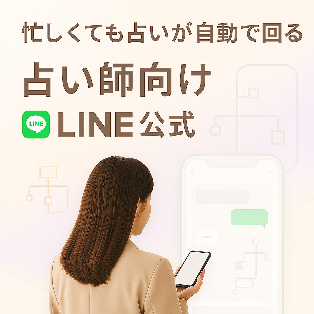 占い師向け【LINE公式】作ります 忙しくても集客と診断が自動で回る！仕組み化LINE公式 イメージ1
