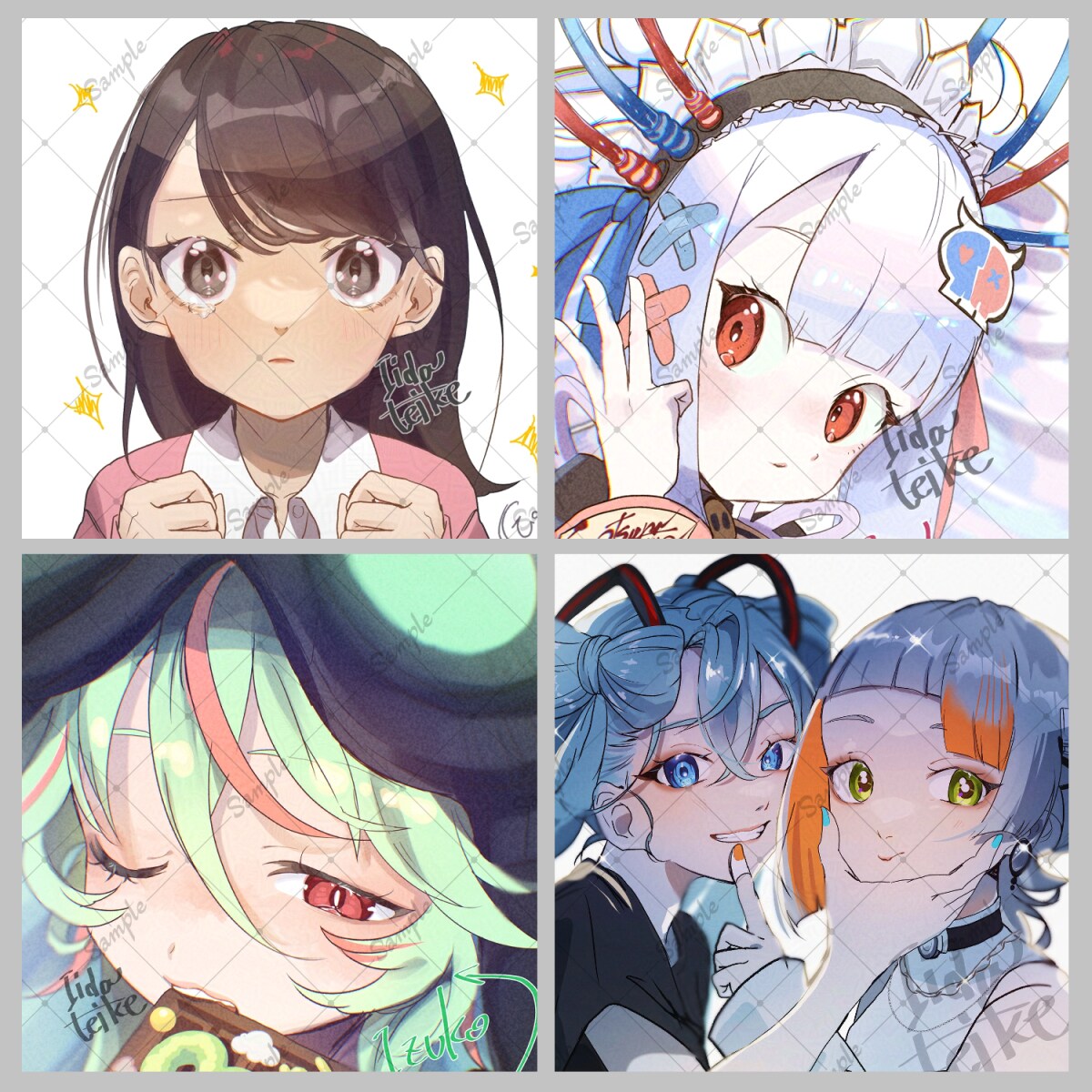 SNSアイコン制作します 水彩×アニメテイストの可愛いアイコンが欲しい方へ イメージ1