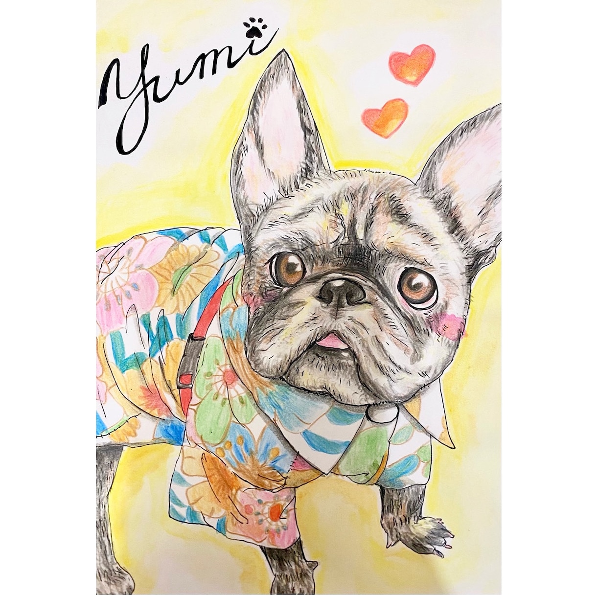 ふんわりリアルタッチペット似顔絵描きます 水彩絵の具と色鉛筆でほっこり似顔絵。プレゼントやご自宅用に イメージ2