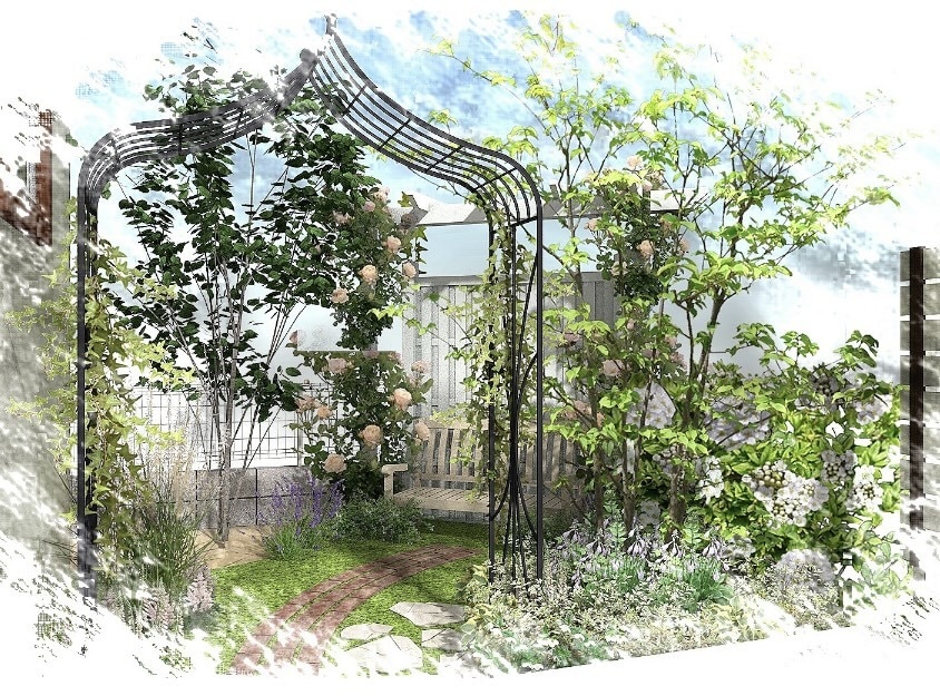 外構図面パースデザイン外観パース作成します 長年のキャリアで外構図面パースお庭デザイン外観パース作成 イメージ1